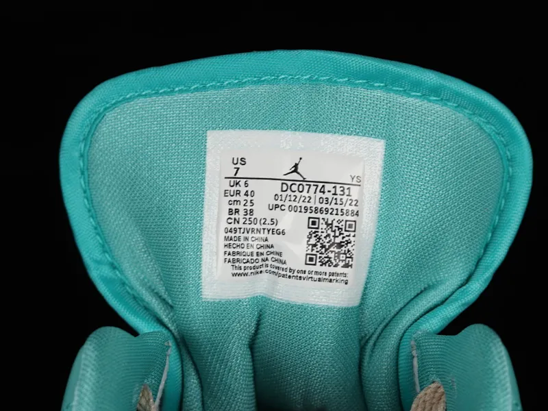 All categories Air Jordan Jordan series basketball shoes Air Jordan 1 Low Air Jordan 1 Low AJ1 Joe 1 Tiffany Green DC0774-131